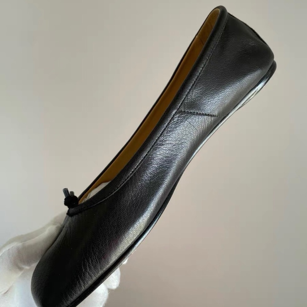 Maison Martin Margiela Black Tabi Leather Clogs - Picture 3 of 5